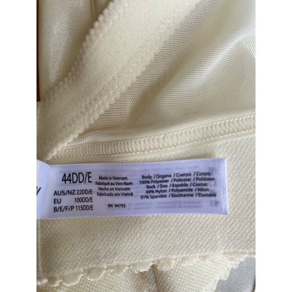 Dominique Ivory Satin Longline Strapless Bra 44DD - Picture 6 of 9